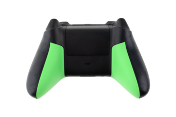 Joystick on a white background. Gamepad closeup isolated on white background.