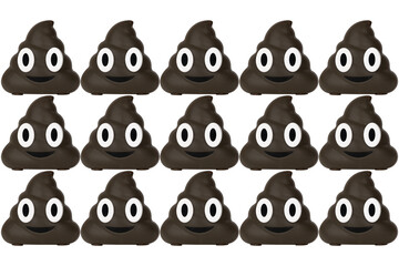 Wireless speaker on a white background. Wireless speaker in the shape of a poop close-up isolated on a white background.