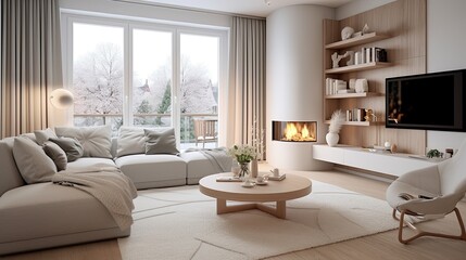 modern villa living room design interior