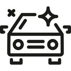 Car Wash Icon. Car cleaning service. Vector illustration