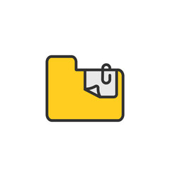 Folder icon. File vector illustration Data business concept.
