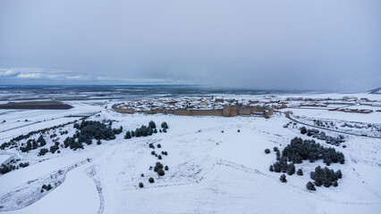 Urueña y sus alrededores con nieve ( VALLADOLID)