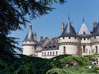 Chaumont castle view from the garden