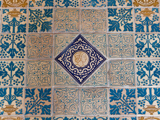 ceramic tile in chaumont castle