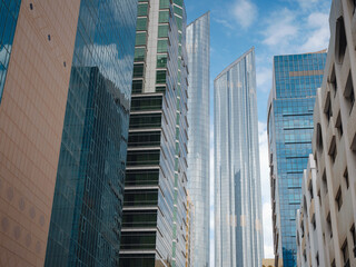 Naklejka premium Beautiful view of the skyscrapers of Abu Dhabi