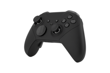 Joystick on a white background. Gamepad closeup isolated on white background.