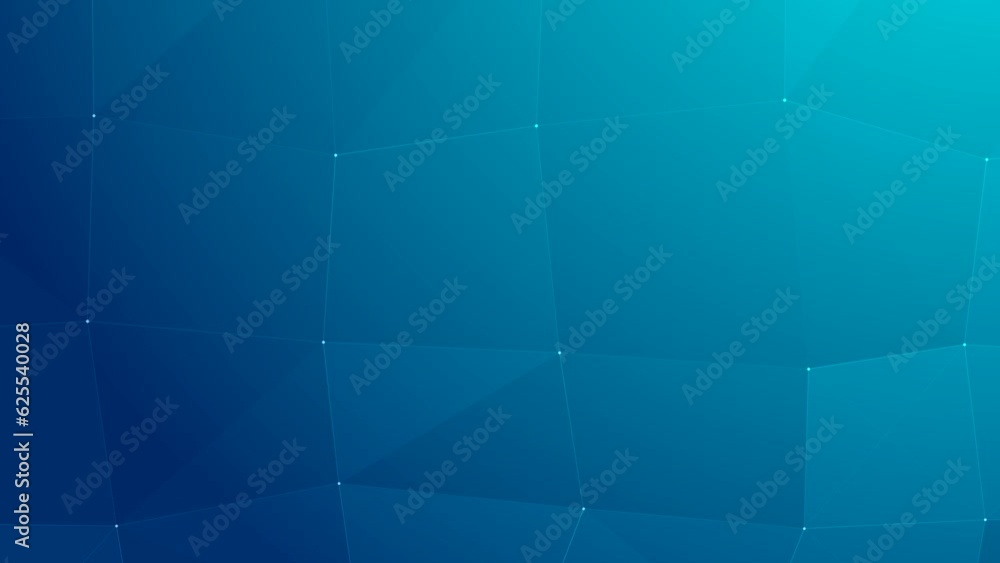 Canvas Prints abstract animated blue gradient plexus background, 4k seamless loop video