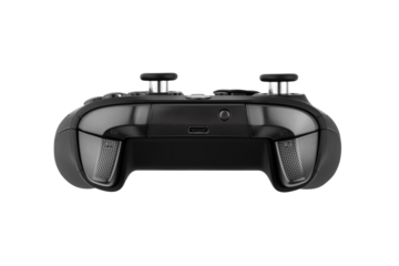 Joystick on a white background. Gamepad closeup isolated on white background.