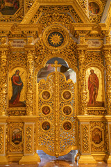Fototapeta na wymiar Holy Dormition Cathedral of the Kyivan Cave Monastery