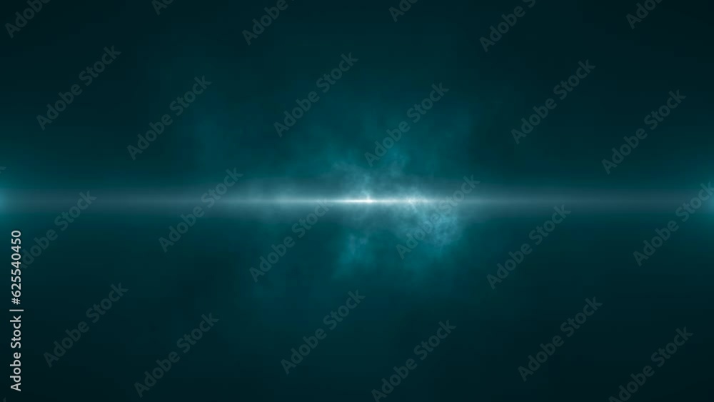 Canvas Prints abstract animated futuristic light background animation with smoke and rays on blue backdrop, copy s