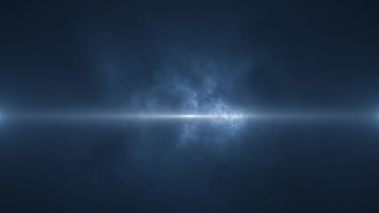 abstract animated futuristic light background animation with smoke and rays on blue backdrop, copy space for messages, 4k seamless loop