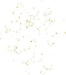 Gold heart glitter confetti