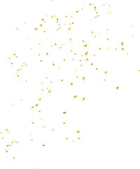 Gold heart glitter confetti