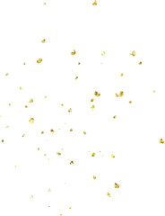 Gold heart glitter confetti