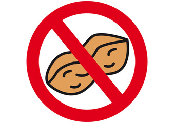 Verbotsschild Allergene