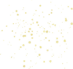 Gold glitter snowflake confetti