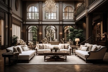 Fototapeta na wymiar Stunning and elegant living area