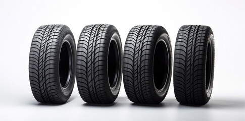 object automobile rubber background shop isolated wheel car auto tire tyre. Generative AI.
