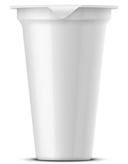 pot with a lid of foil for storing yogurt