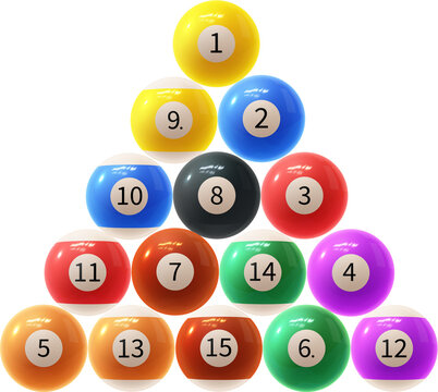 Triangle  pool ball racks.