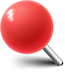 Red pushpin