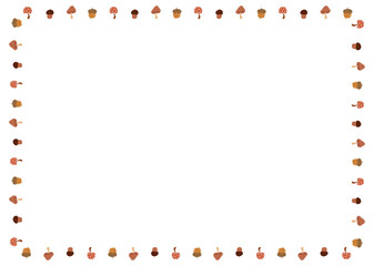 Rectangle Autumn Border A4