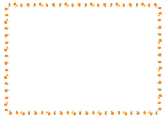 Obraz premium Rectangle Autumn Border A4