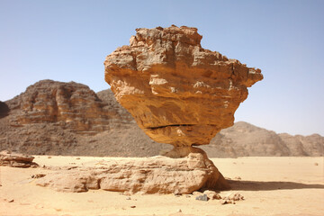 Sandstone erosion in the Algerian Sahara desert