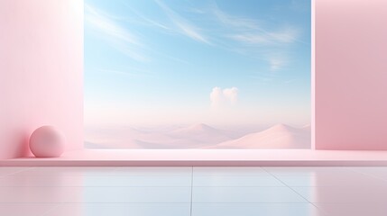 Clean presentation style background AI