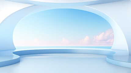 Clean presentation style background AI