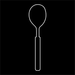 spoon kitchen food soup cook line doodle