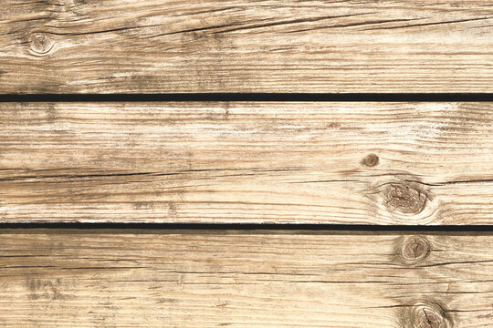 Brown wooden floor. Detail of old wood texture. Background image. Top view.
