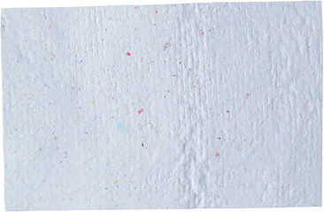 Hand-made decorative isolated paper sheet