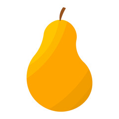 pear yellow fruit food fresh icon element