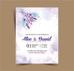 Vector vector wedding invitation template