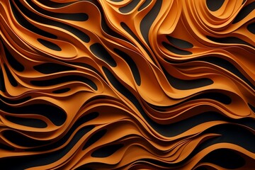 Abstract Organic Lines Wallpaper Texture. Generative AI