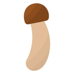 mushroom autumn forest pick color icon element