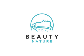 Beauty women face salon logo design health skin care clinic icon symbol