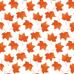 leaf foliage autumn orange repeat forest pattern