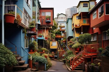 Urban homes in Sydney, Australia.