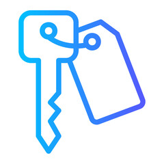 room key gradient icon