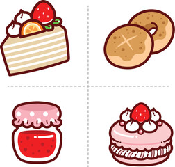 Sweet Dessert Icon Design