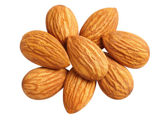 Delicious almonds cut out