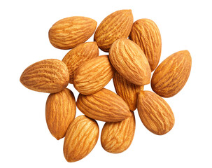 Delicious almonds cut out