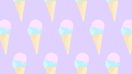 ひえひえダブルのアイスクリーム壁紙⭐︎