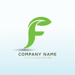 Fototapeta premium New Logo for fresh letter F