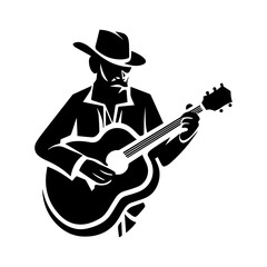 musician silhouette illustration