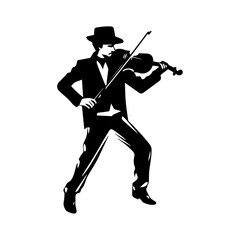 musician silhouette illustration