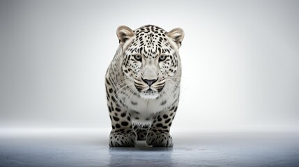 Panther or jaguar isolated on white background with text space can use for advertising, ads, branding