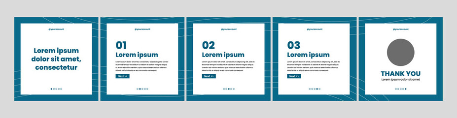 simple carousel or microblog template for social media posts